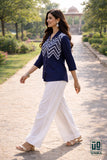 Wiora Chevron Embroidered Shirt