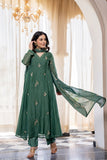 Pure Kanjivaram Glass Tissue Suit Set with Hand Zari Weaving & Jacquard Dupatta