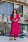 Premium Pure Kanjivaram Glass Tissue Suit Set with Hand Zari & Embroidery Work