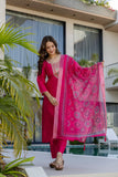 Premium Pure Kanjivaram Glass Tissue Suit Set with Hand Zari & Embroidery Work