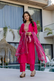 Premium Pure Kanjivaram Glass Tissue Suit Set with Hand Zari & Embroidery Work