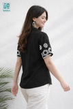 Wiora Embroidered Shirt with Floral Motif