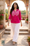 Wiora Chevron Embroidered Shirt