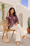 Women's Botanical Embroidery Smart Casual Office Wear Shirt