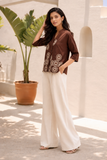 Soft Rayon Cotton Designer Embroidered Casual Top