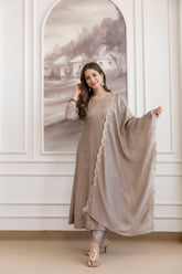 Celeste Grace Embroidered Vichitra Silk Kurta Set