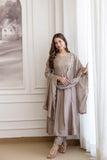 Celeste Grace Embroidered Vichitra Silk Kurta Set