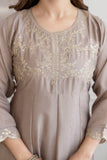 Celeste Grace Embroidered Vichitra Silk Kurta Set