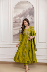 Evergreen Charm Embroidered Ethnic Collection