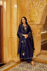 Navy Elegance Festive Kurta Collection