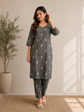 Premium Grey Ethnic Kurta Pant Collection