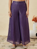 Lavender Grace Embroidered Ethnic Ensemble