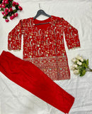 Premium Embroidered Silk Fusion Kurta Pant Collection