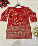 Premium Embroidered Silk Fusion Kurta Pant Collection