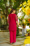 Premium Embroidered Silk Fusion Kurta Pant Collection