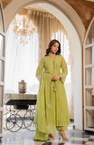 Garden Glow Kurta Pant Dupatta Set