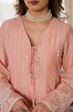 Dreamy Peach Traditional Kurta Set