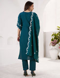 Ocean Grace Embroidered Kurta Set
