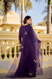 Imperial Purple Embroidered Festive Ethnic Wear Collection