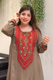 Rustic Charm Embroidered Suit Set