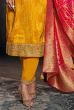 Royal Mustard Banarasi Suit Set with Premium Banarasi Dupatta