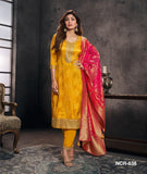 Royal Mustard Banarasi Suit Set with Premium Banarasi Dupatta