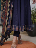 Navy Blue Kalamkari Cotton Suit Set with pure Cotton dupatta