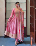 Rose Regal Anarkali Flared Kurti Pant Dupatta Set