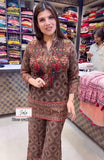 Ethnic Printed Kurti Palazzo Co-Ord Set for Women