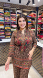 Ethnic Printed Kurti Palazzo Co-Ord Set for Women