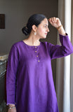 Royal Purple Linen Co-ord Set
