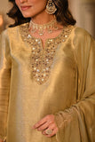 Premium Heavy Embroidered Festive Kanjivaram Silk Kurti Set