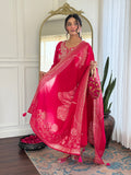 Premium Banarasi 3 piece suit Set with Heavy Embroidery & Jacquard Dupatta
