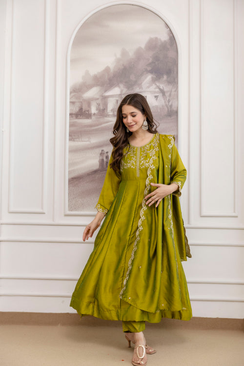 Evergreen Charm Embroidered Ethnic Collection