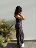 Midnight Bloom Printed Rayon Co-Ord Set for Women