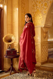 Regal Rust Embroidered Festive Ensemble