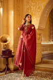 Regal Rust Embroidered Festive Ensemble