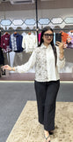 Women’s Stylish Floral Embroidered Full Sleeve Fashion Shirt