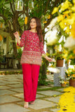 Premium Embroidered Silk Fusion Kurta Pant Collection