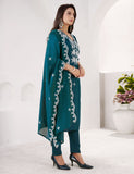 Ocean Grace Embroidered Kurta Set