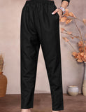 Royal Black Embroidered Kurta Pant Set with Vibrant Patola Inspired Dupatta for Festive & Traditional Wear