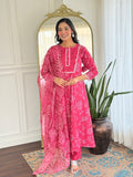 Elegant Floral Charm Kurta Pant with Printed Dupatta