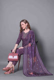 Violet Grace Printed Dupatta Ethnic Suit Set