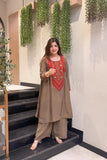 Rustic Charm Embroidered Suit Set