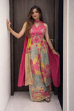 Wiora Designer Chinon Floral Wedding Kurti Set with Dupatta