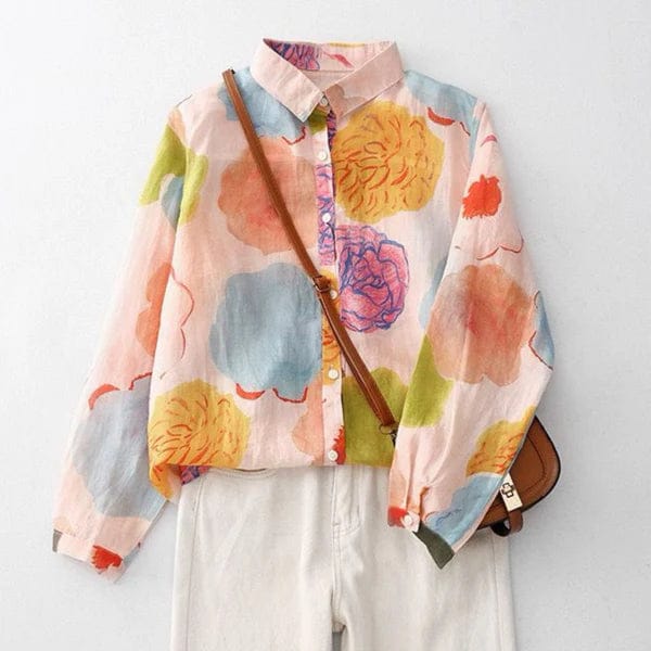 Multicolor Floral Printed Lightweight Shirt