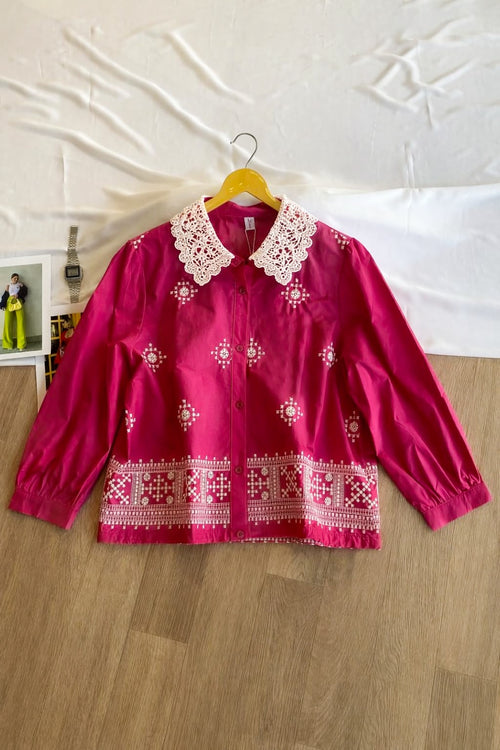 Timeless Pink Charm Designer Shirt