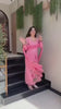 Pink Lotus Handwork A-Line Kurta Set With beautifully Hand Work
